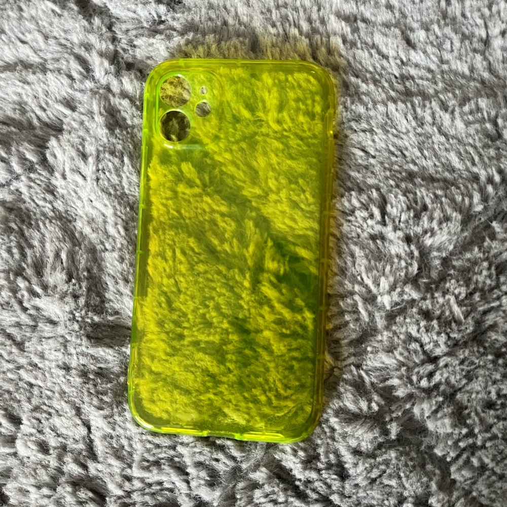 iPhone 11 neon yellow case